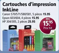 Hp - 570/571/580/581, 603/604, 304/305