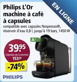L'Or machine à café à capsules