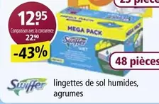 Swiffer - lingettes de sol humides, agrumes