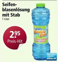 Seifenblasenlösung mit Stab