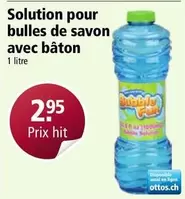 bulles de savon avec bâton
