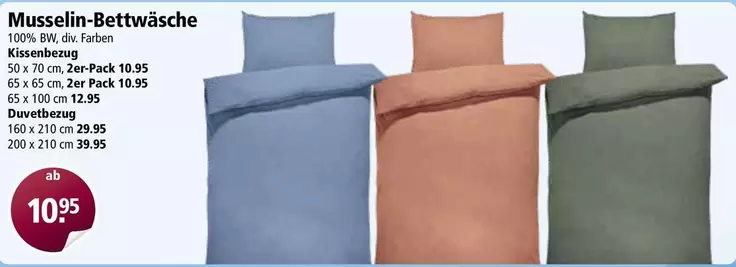 Musselin-Bettwäsche