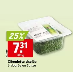 Ciboulette ciselée