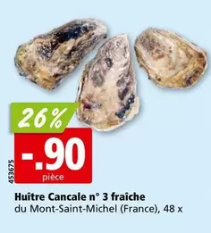 Huître Cancale n° 3 fraîche