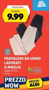PANTALONI DA UOMO LAVORATI A MAGLIA