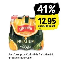Jus d'orange ou Cocktail de fruits