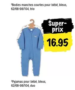 Bodies manches courtes pour bébé, Pyjamas pour bébé