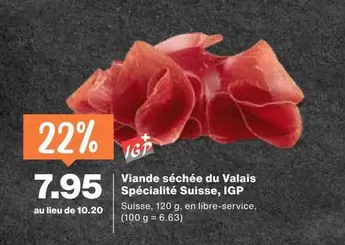 Viande séchée du Valais Spécialité Suisse, IGP