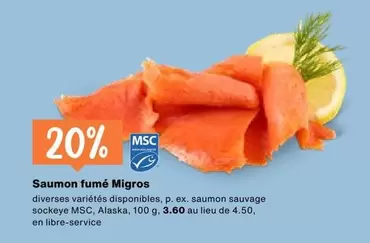 Saumon fumé Migros