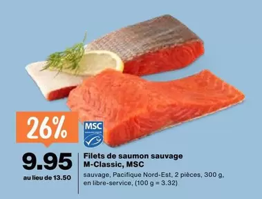 Filets de saumon sauvage