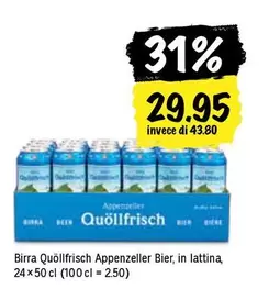 Quöllfrisch Appenzeller Bier
