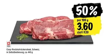 Rindshohrückensteak