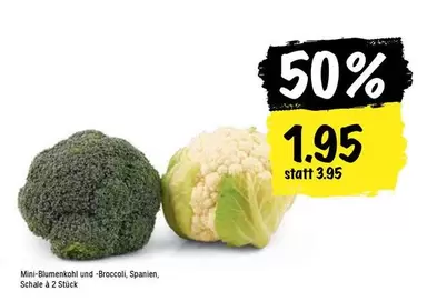 Mini-Blumenkahl und -Broccoli