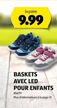 BASKETS AVEC LED POUR ENFANTS