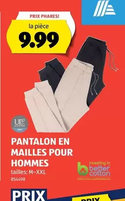 PANTALON EN MAILLES POUR HOMMES
