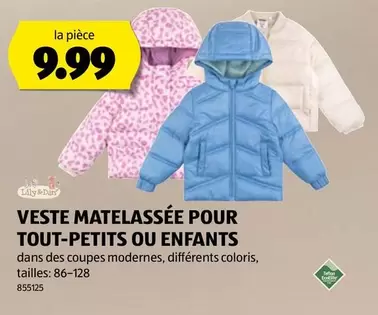 VESTE MATELASSÉE POUR TOUT-PETITS OU ENFANTS