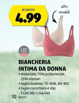 BIANCHERIA INTIMA DA DONNA