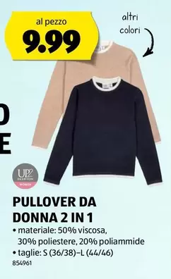 PULLOVER DA DONNA 2 IN 1