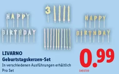 Geburtstagskerzen-Set