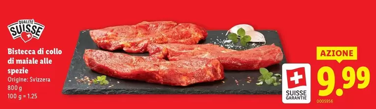 Bistecca di collo di maiale alle spezie