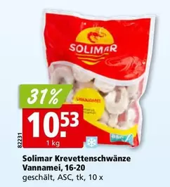 Krevettenschwänze Vannamei, 16-20