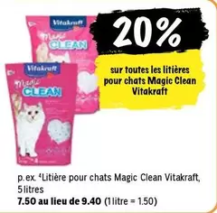 Litière pour chats Magic Clean