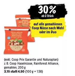 Wahl - Coop Haselnüsse, Rainforest Alliance, gemahlen