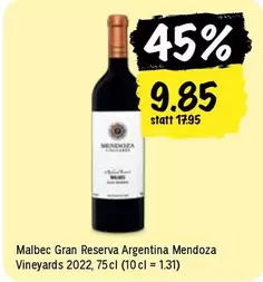 Malbec Gran Reserva Argentina