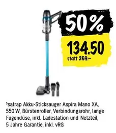 Akku-Sticksauger Aspira Mano XA