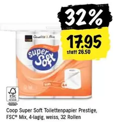 Toilettenpapier Prestige, FSC® Mix, 4-lagig, weiss, 32 Rollen