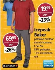 Stretch - Pantalon Outdoor  Hommes