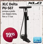 Delta - XLC  PU-S07 pompa a piede con doppia testa, fino a 11 bar