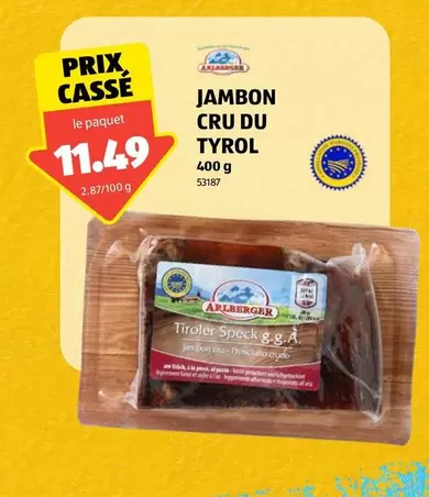 JAMBON CRU DU TYROL 400 g 53187