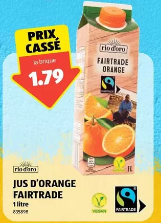 JUICE D'ORANGE FAIRTRADE