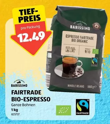 FAIRTRADE BIO-ESPRESSO Ganze Bohnen