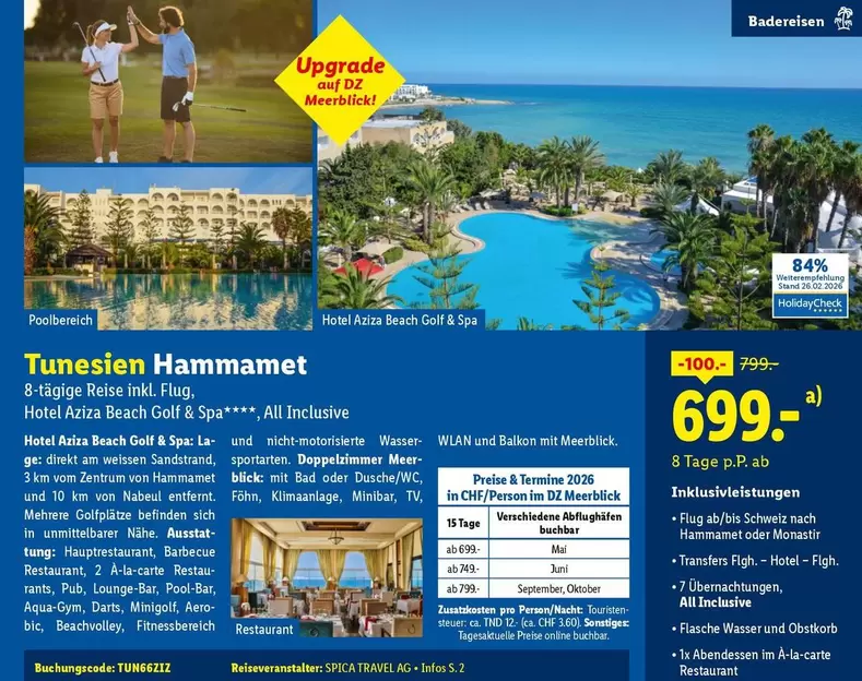Ag - Tunesien Hammamet Hotel Ariza Beach Golf & Spa