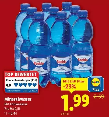 Mineralwasser Mit Kohlensäure