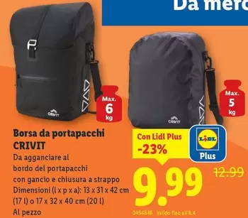 Borsa da portapacchi