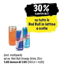 Red Bull in lattina