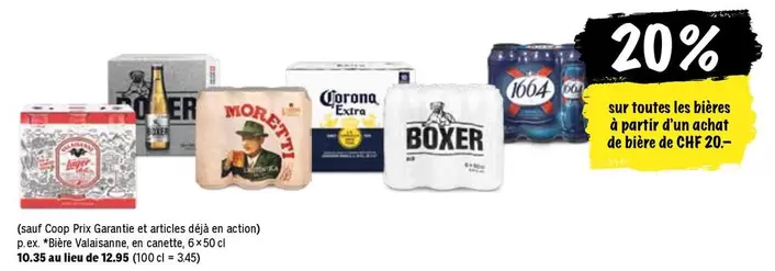 Action - Bière Valaisanne, en canette