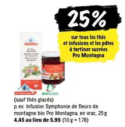Thés et infusions et pâtes à tartiner sucrées