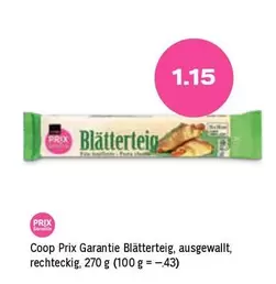 Blätterteig, rechteckig