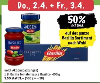 Wahl - Barilla Sortiment