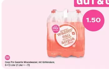 Mineralwasser, mit Kohlensäure