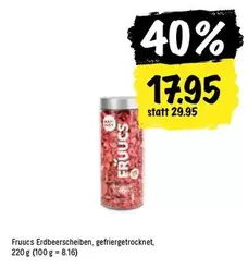 Erdbeerscheiben, gefriergetrocknet