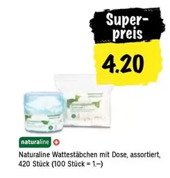 Wattestäbchen mit Dose, assortiert