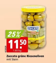 grüne Riesenoliven mit Stein