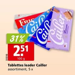 Cailler - Tablettes leader
