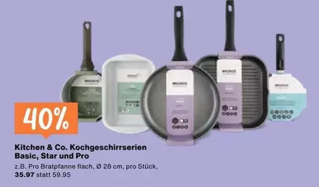 Kochgeschirrserien Basic, Star und Pro