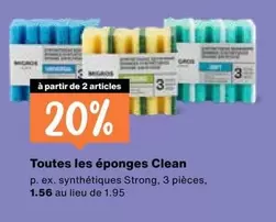 Toutes les éponges Clean